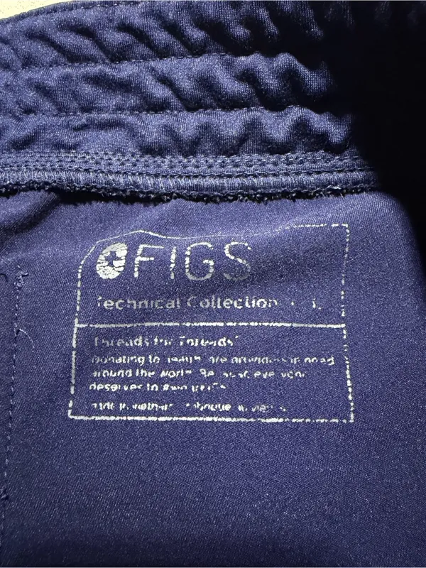 Figs Navy Blue Drawstring scrub Jogger Pants large - Image 3