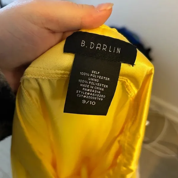 Nwt B Darlin Yellow Cut Out Tiered Maxi Dress - Image 4
