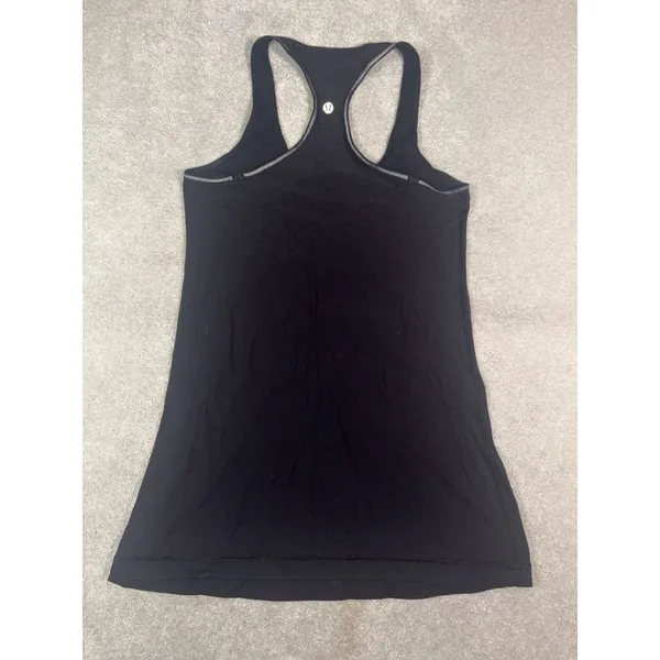 lululemon racer back tank black fitted workout 6 - Image 6