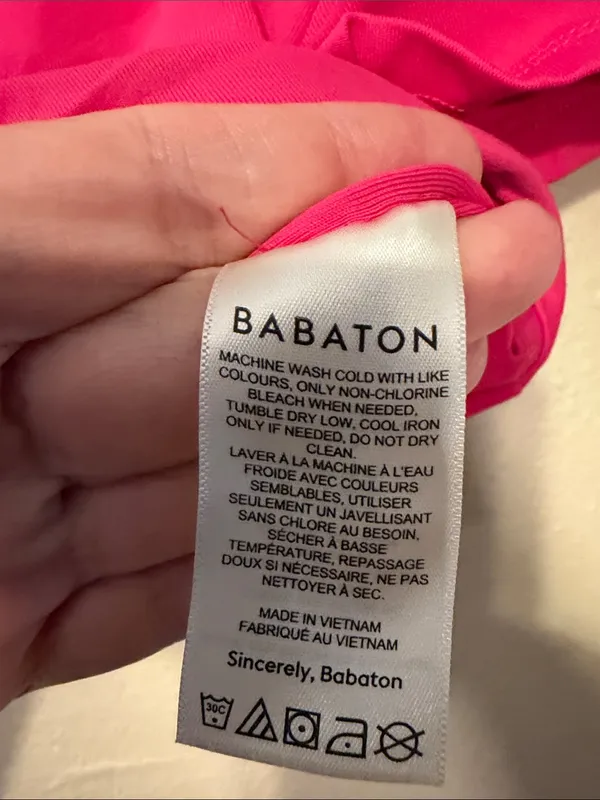 Babaton Contour Crop Top Hot Pink Size Small - Image 5