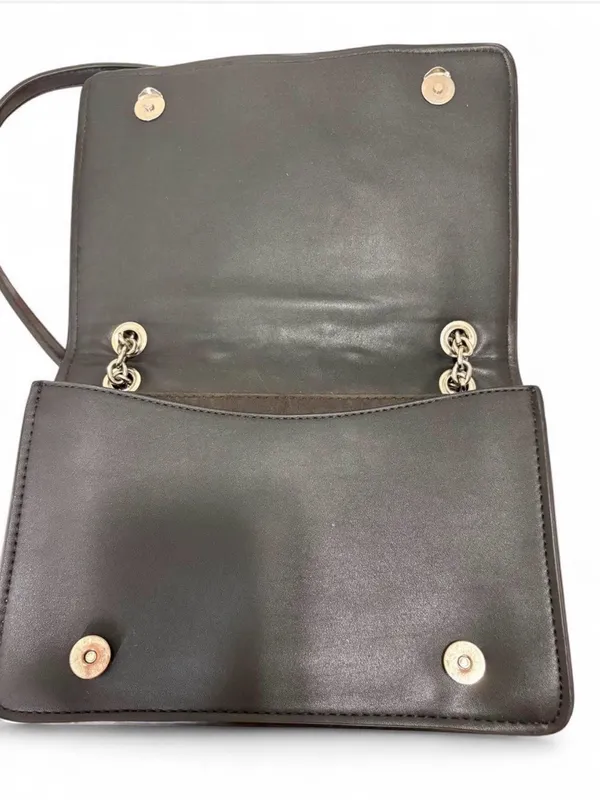 Zara Black Quilted Studded Chain Crossbody Bag - Image 5