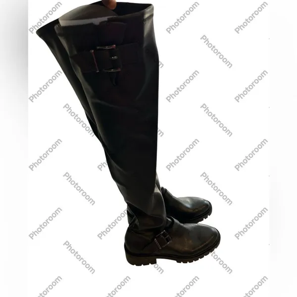 VINCE Camuto Boots April’s Over-The-Knee Boot Lug Sole Stretch, 6.5, NWOT - Image 3