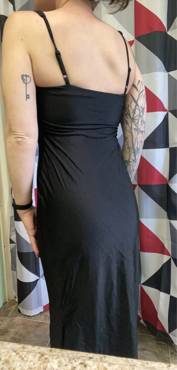 Klassy Network Lux Square Neck Tank Brami Maxi Dress - Image 3