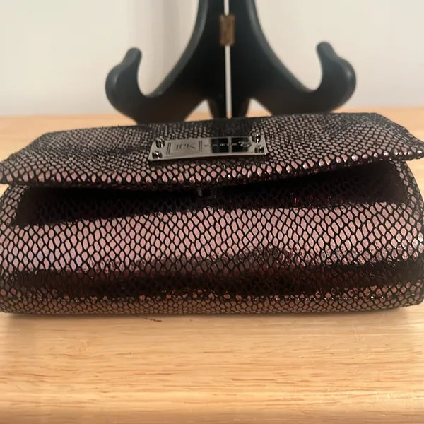 JPK Paris 75 Clutch Bag Brown Metallic Design Glamour Small - Image 3