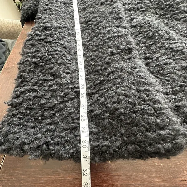 NWT Kendall + Kylie Coat Sz M Shaggy Faux Fur Reversible Mid-Length Notch Collar - Image 10