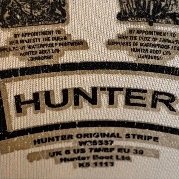 Hunter original stripe tall boots sz 8 - Image 8