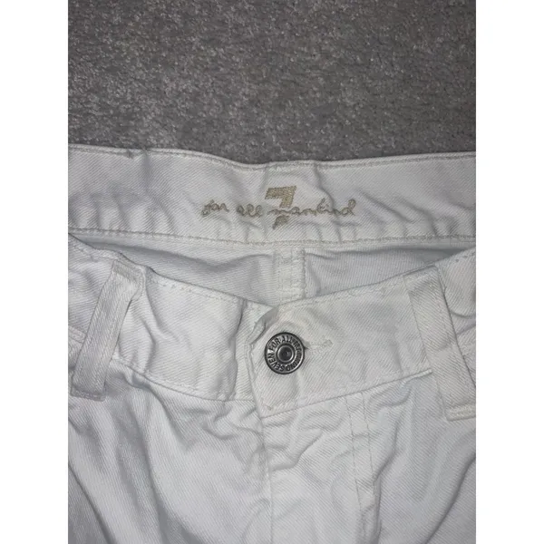 seven for all mankind jeans stovepipe jeans white 29 - Image 3