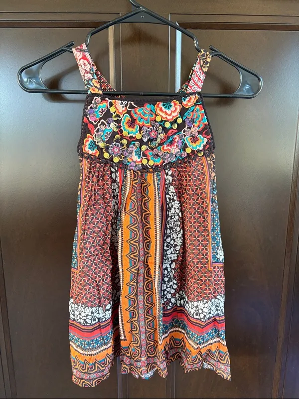 NWT Anthropologie BHANUNI BY JYOTI Beaded Embroidered Multi Pattern Top Medium - Image 12
