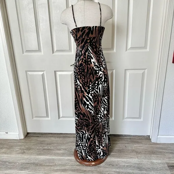 Fever leopard sleeveless maxi dress Brown Size undefined - Image 2
