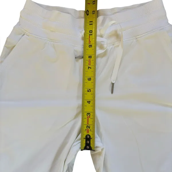 Lululemon Dance Studio Crop Pants Womens Size 4 White Pull On - Image 10