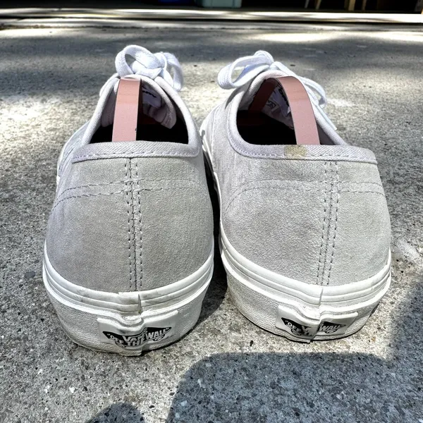 Vans Pig Suede Drizzle Sneakers Low Top Heiq Eco Dry Gray W8.5 M7 - Image 5