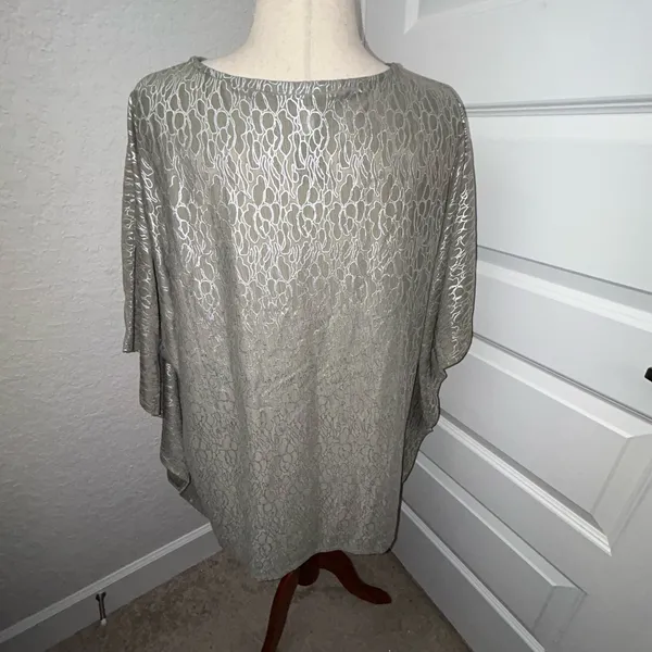 Chico’s Travelers Slit Sleeve Kimono Poncho Top Chicos Size L/XL - Image 3