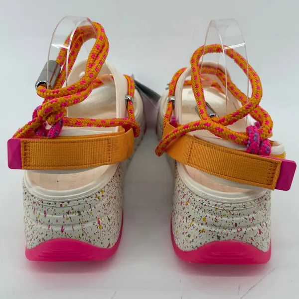 Crocs Hiker Xscape Festival Sandals Chalk White Women 8/Men 6 Colorful Platform - Image 5