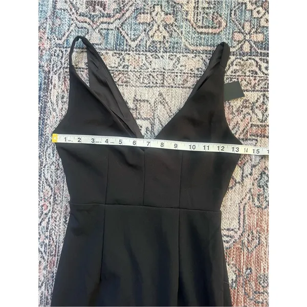 Lulu’s Melora Black Sleeveless Maxi Dress Elegant Black V-Neck Evening Dress NWT - Image 11