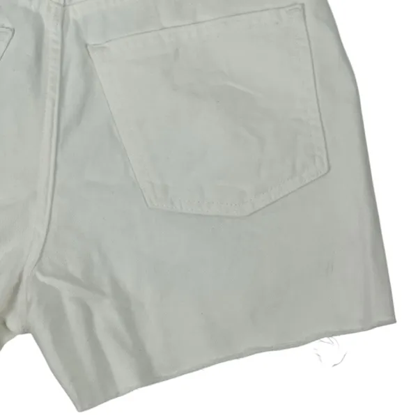 Universal Threads High Rise Cotton Boyfriend Shorts White Size 0 - Image 9