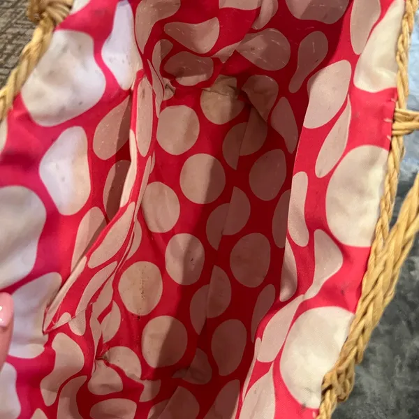 Revolve Woven Tan Handbag - Image 4