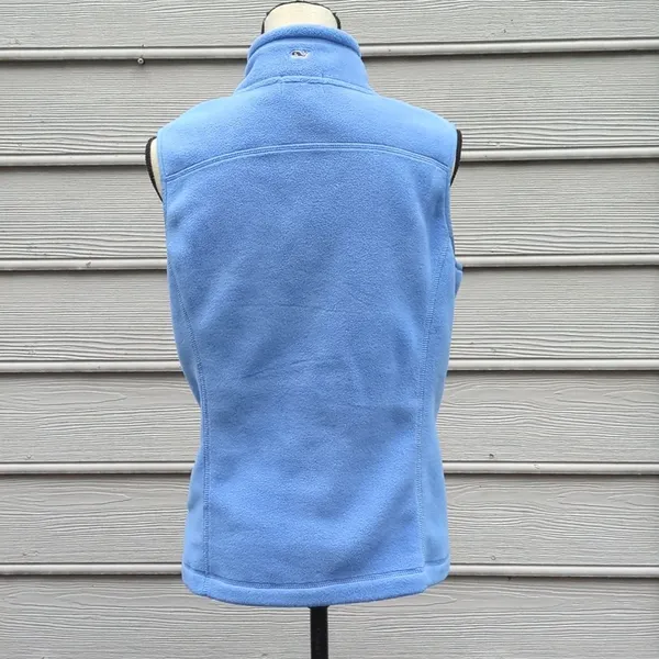 Vineyard Vines Light Blue Fleece Vest - Image 5