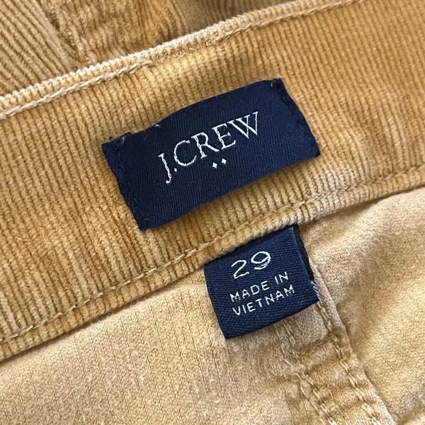 J. Crew Factory Women's Yellow High-Rise‎ Skinny Corduroy Pants Sz 29 28" Inseam - Image 3