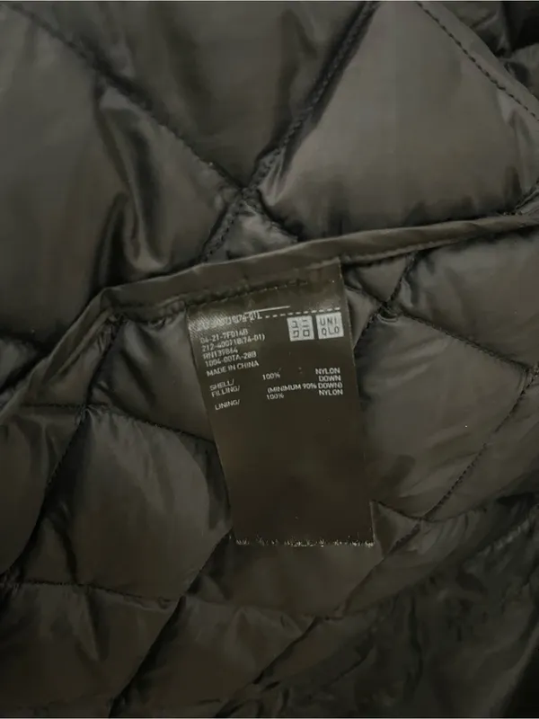 UNIQLO Ultra Light Down Compact Coat Black Size S Quilted Long Jacket Packable - Image 13