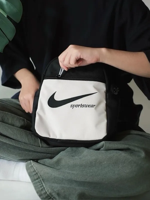 Nike Sportswear NWT Black and Beige Mini Backpack - Image 4