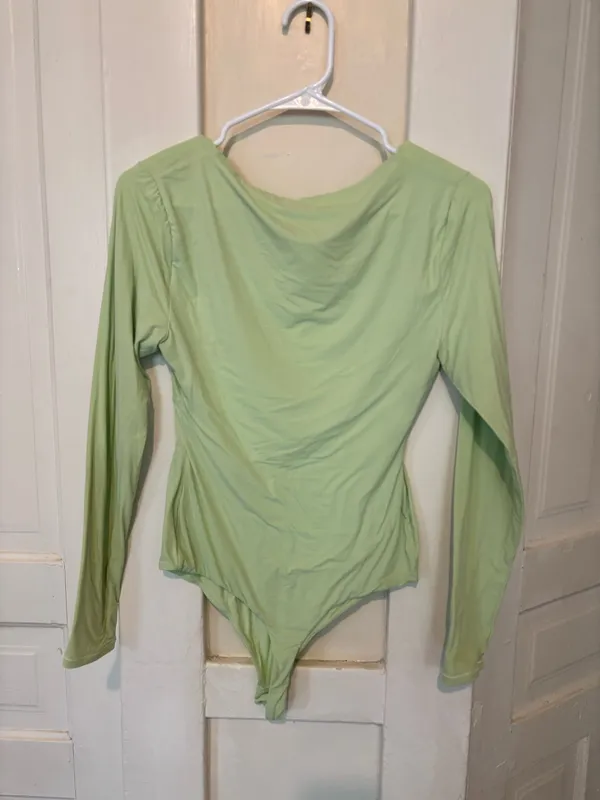 Women’s long sleeved thong body suit - Image 2
