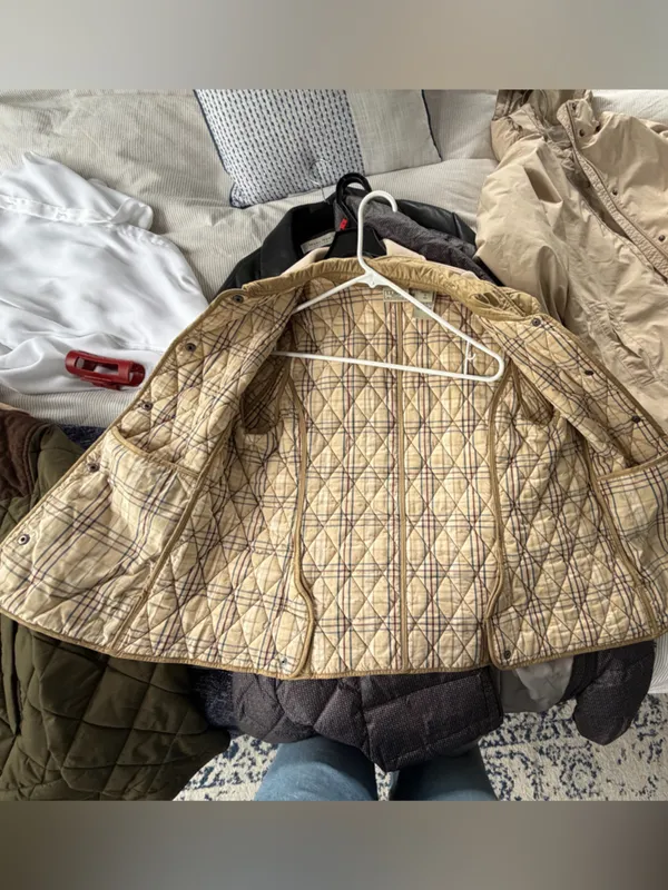 Vintage L.L. Bean Quilted Tan Puffer Jacket - Image 7