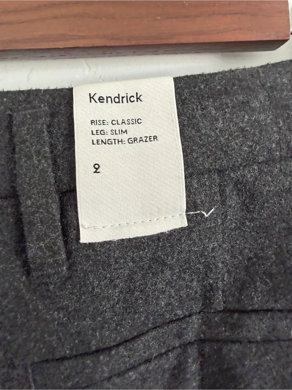 Aritzia Babaton Kendrick Pants Size 2 Gray Wool Blend Classic Trouser NWT - Image 6