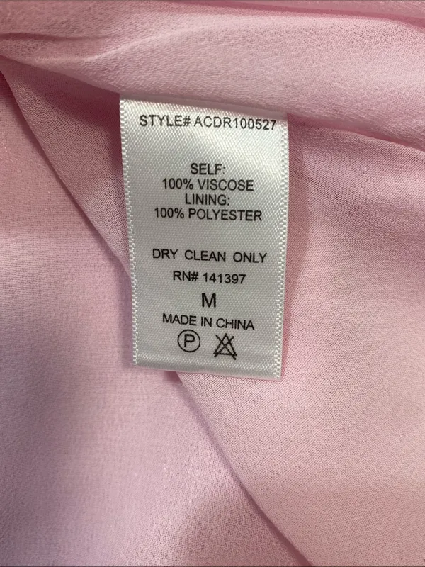 Astr Pink Tie-Shoulder Mini Dress with Ruched Bodice Size M 100% Viscose - Image 10
