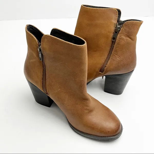 STEVE MADDEN Woodstock Distressed Leather Upper Fringe Booties Size 6.5 Boho - Image 10