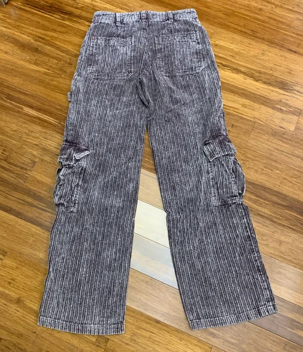 BDG Urban Outfitters Corduroy Pants Womens Size 0 Cargo Stripe Utility High Rise - Image 4