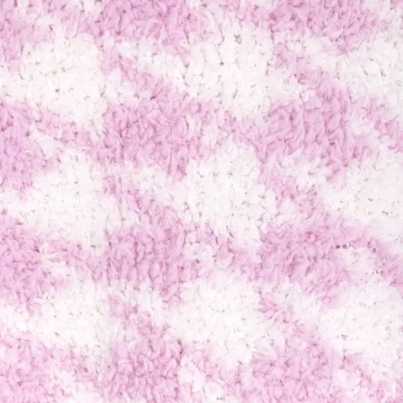 Skims L/XL‎ Cozy Knit Pullover Petal Pink Houndstooth Oversized Lounge Valentine - Image 7