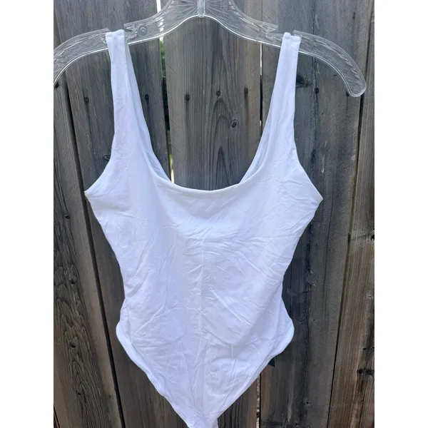 Savage x Fenty NEW Snug Hug Cami Bodysuit in Angel White XS - Image 3