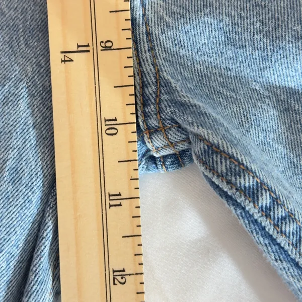 399 | Abercrombie & Fitch Curve Love High Rise Skinny Distressed Jeans Blue‎ 25 - Image 5