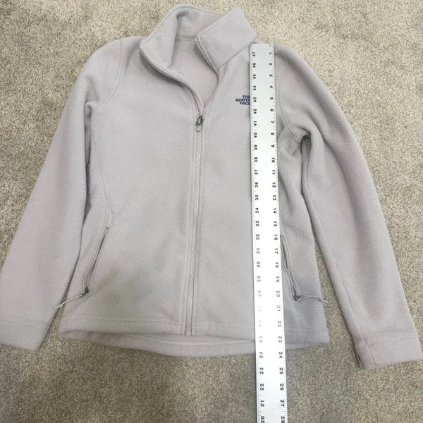 The North Face small full zip fleece jacket coat pockets C2 3259 - Image 2