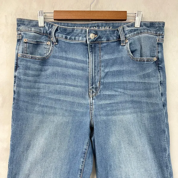 American Eagle Festival Flare Jeans Womens 18 Regular Next Level Stretch Western - Image 3