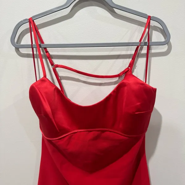 New! Likely Lorna Midi Dress‎ Scarlet Red Size 8 - Image 5