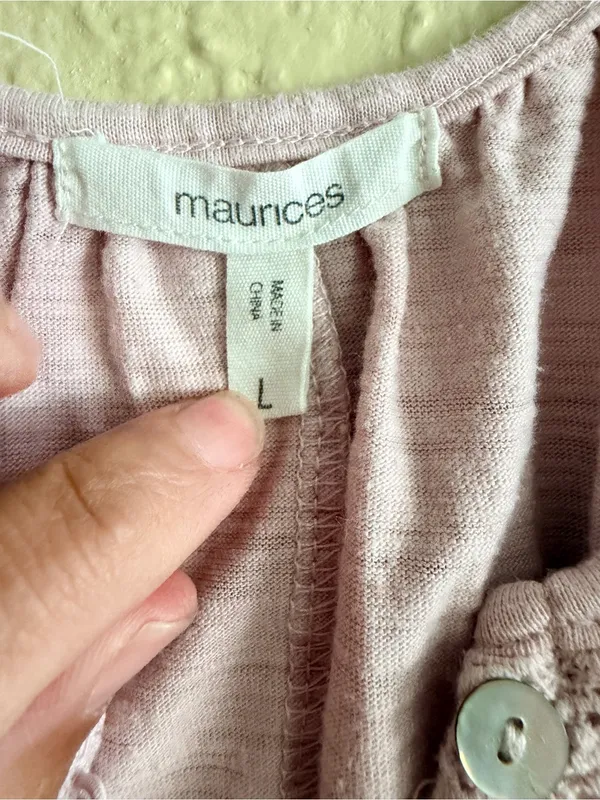 Maurices Light Blush Pink Lace-Trim Camisole Tank - Image 2