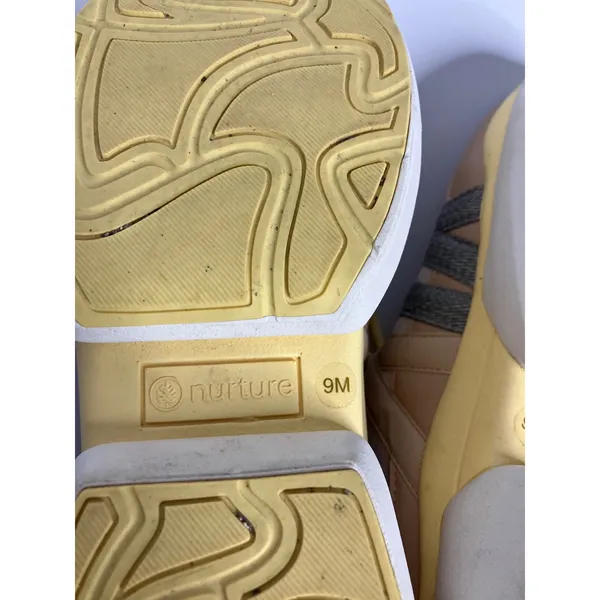 Nurture Boulder Sneakers Womens 9 Tan Yellow Excellent Mixed Media Low Top - Image 8