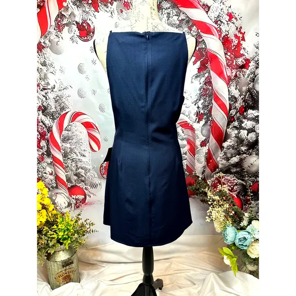 Lulu's Chic Ease Sleeveless Apron Mini Dress Navy Blue XL - Image 15