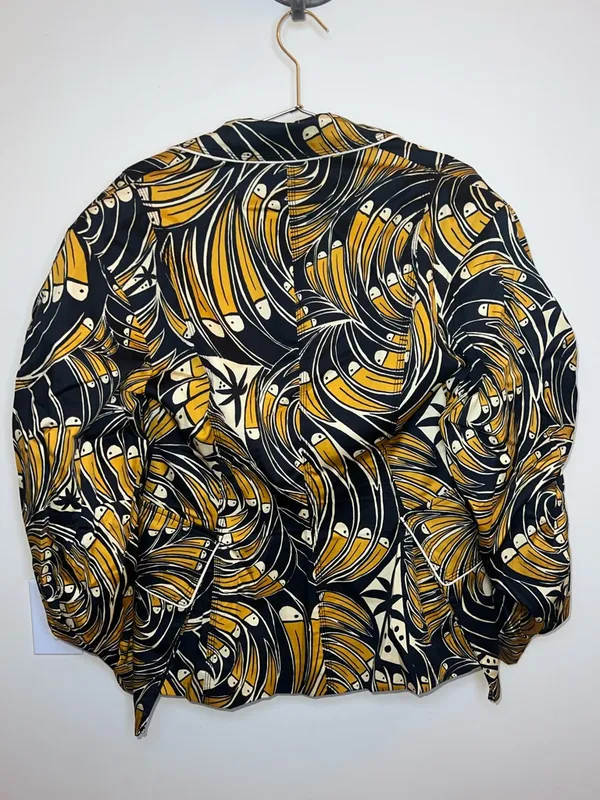 Farm Rio Toucan Spirals Blazer NWT Off White Tropical Print Jacket‎ S - Image 4