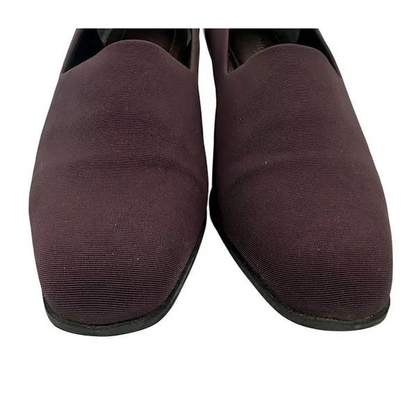 Vintage Naturalizer Jeannie Pumps Women 7.5 M Burgundy Fabric 2" Block Heel - Image 10