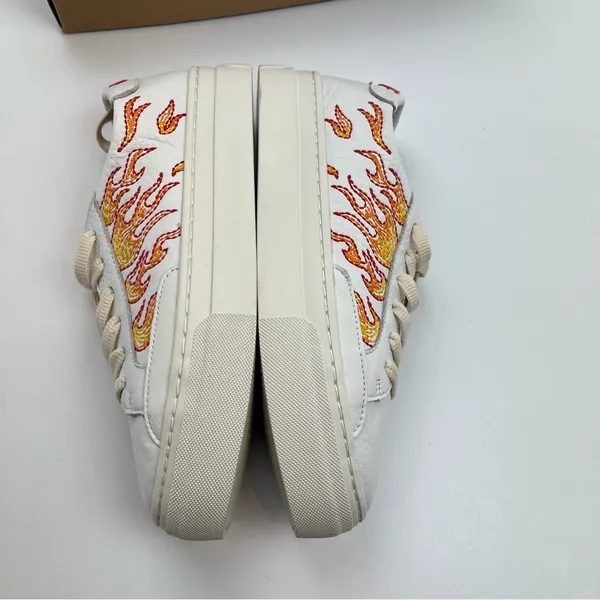 Soludos Hot Stuff Ibiza Platform Sneaker Womens Size 7 White‎ Multi Lace-Up NEW - Image 10