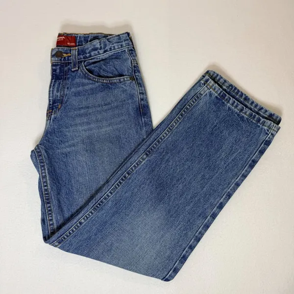 Arizona Jean Co Relaxed Fit Jeans Womens 14R Blue Denim Straight Leg - Image 16