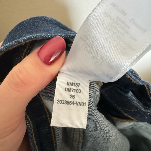 MADEWELL 90’s High‎ Rise Straight Size 26 in Norman Wash Dark Wash Blue - Image 11