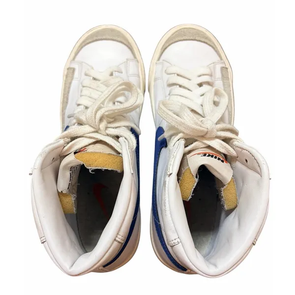 Nike Blazer Mid '77 Shoes Womens Size 8 White Blue Sneakers CZ1055-124 - Image 7
