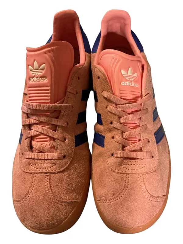 adidas Originals Gazelle J Semi Pink Spark Lucid Blue IG9153 Size 7Y (Women’s 8-8.5) - Image 2