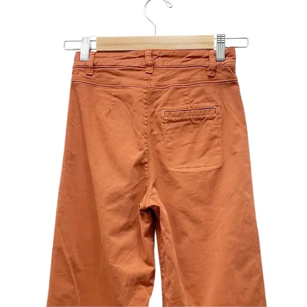 Marine Layer Bridget Pant Sz 0 Baked Apple Clay Orange Cropped Wide Leg Utility - Image 6