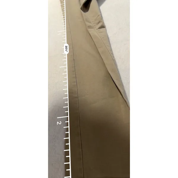 Eddie Bauer Women 10 Boyfriend Chino Pants Tan Khaki Straight Leg Cotton Stretch - Image 8