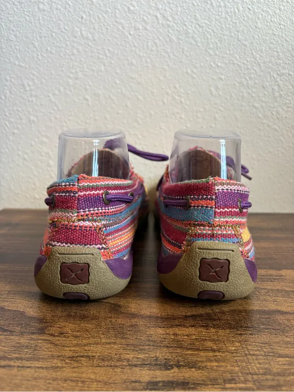 Twisted X Women's Purple Serape Driving Mocs - Image 4