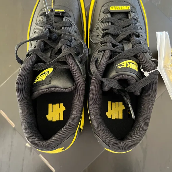 New Undefeated Air Max 90 Black Optic Yellow - Image 7